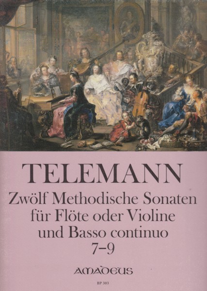 Image for Twelve Methodical Sonatas for Violin or Flute and Basso Continuo Nos.7 to 9 - Set of Parts