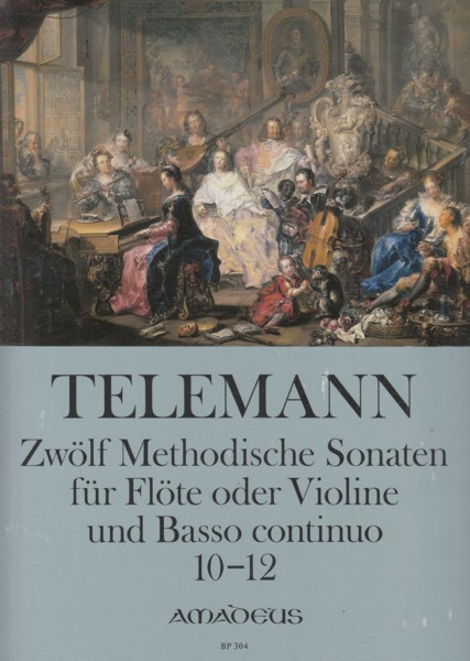 Image for Twelve Methodical Sonatas for Violin or Flute and Basso Continuo Nos.10 to 12 - Set of Parts