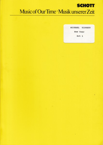 Image for New Year, Opera in 3 Acts - Study Score