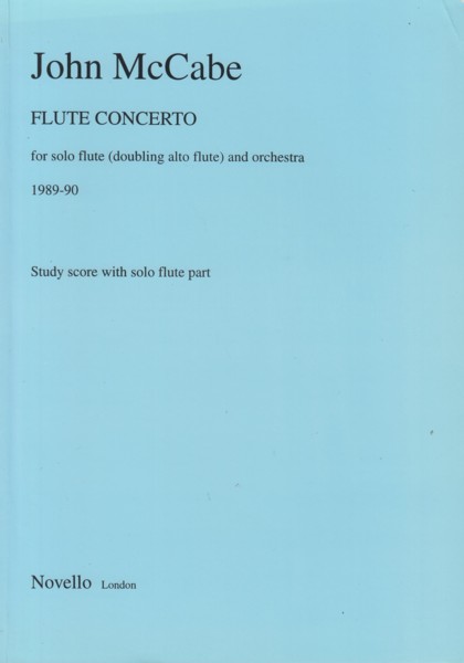 Image for Flute Concerto for Solo Flute (doubling alto flute) and Orchestra (1989/90) - Study Score with Solo Flute Part