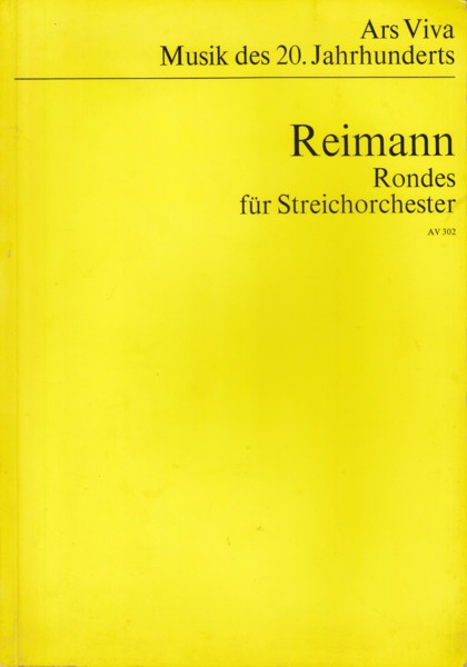 Image for Rondes for String Orchestra (1967) - Study Score