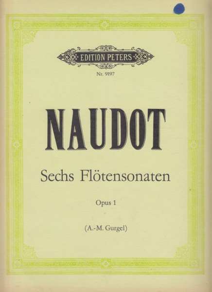 Image for 6 Sonatas for Flute and Basso continuo, Op.1