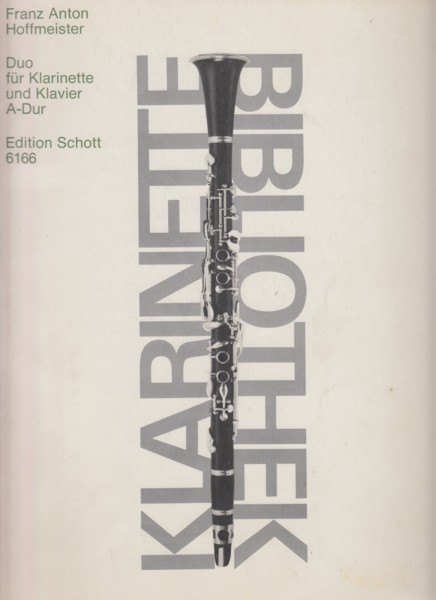 Image for Duo in A major for Clarinet and Piano