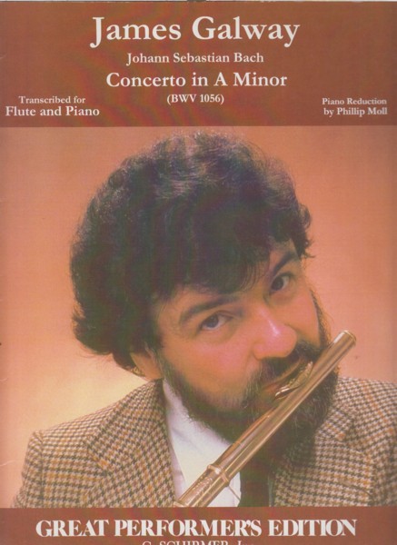 Image for Concerto in a minor, BWV 1056 - Trans. Flute & Piano