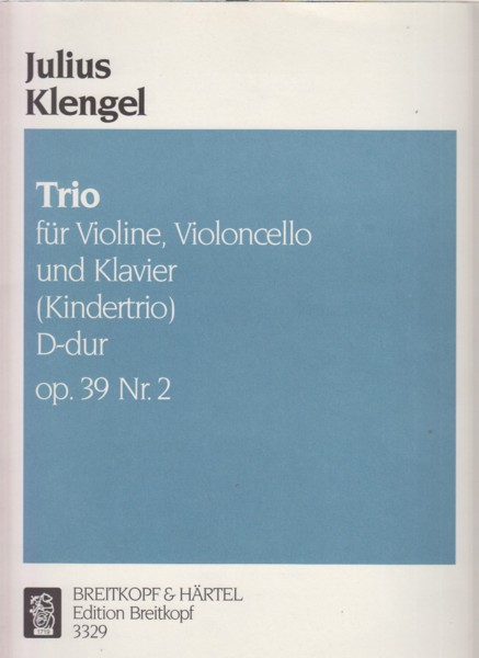 Image for Piano Trio in D major, Op.39 No.2 (Kindertrio) - Set of Parts