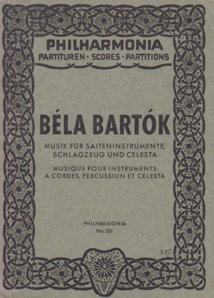 Image for Music for String Instruments, Percussion and Celesta - Study Score