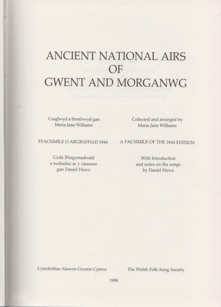 Image for Ancient National Airs of Gwent and Morganwg