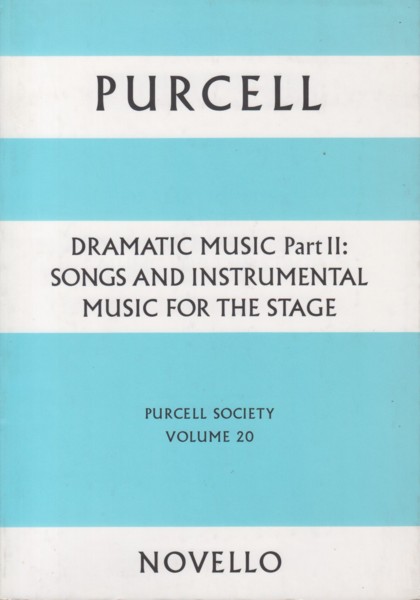 Dramatic　the　for　Music　Stage　Instrumental　and　Part　Songs　II　Music