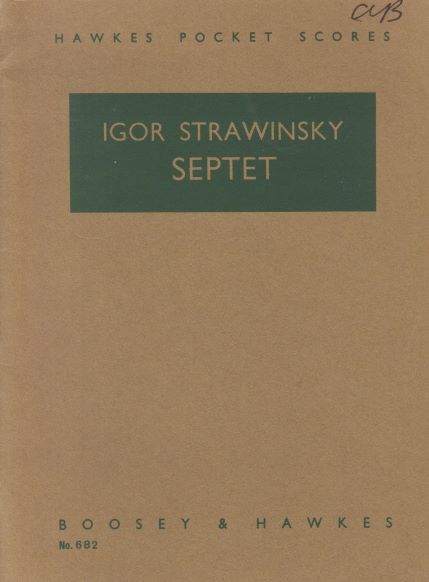 Image for Septet (1953) - Study Score