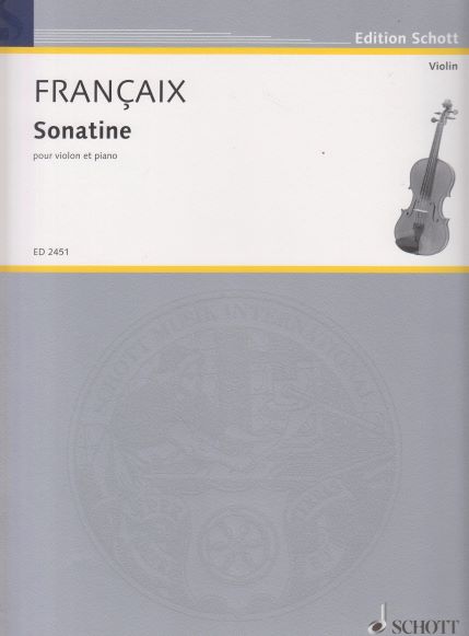 Image for Sonatine for Violin and Piano