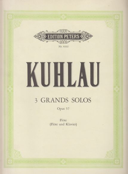 Image for 3 Grands Solos for Flute with Piano ad lib - Flute & Piano