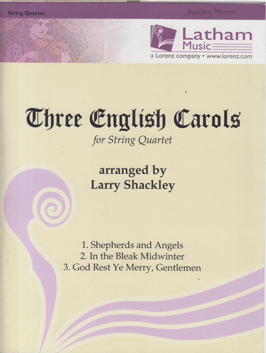 Three English Carols for String Quartet Set of Parts